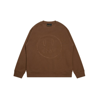 Drew House Sketch Mascot Crewneck Brown Front