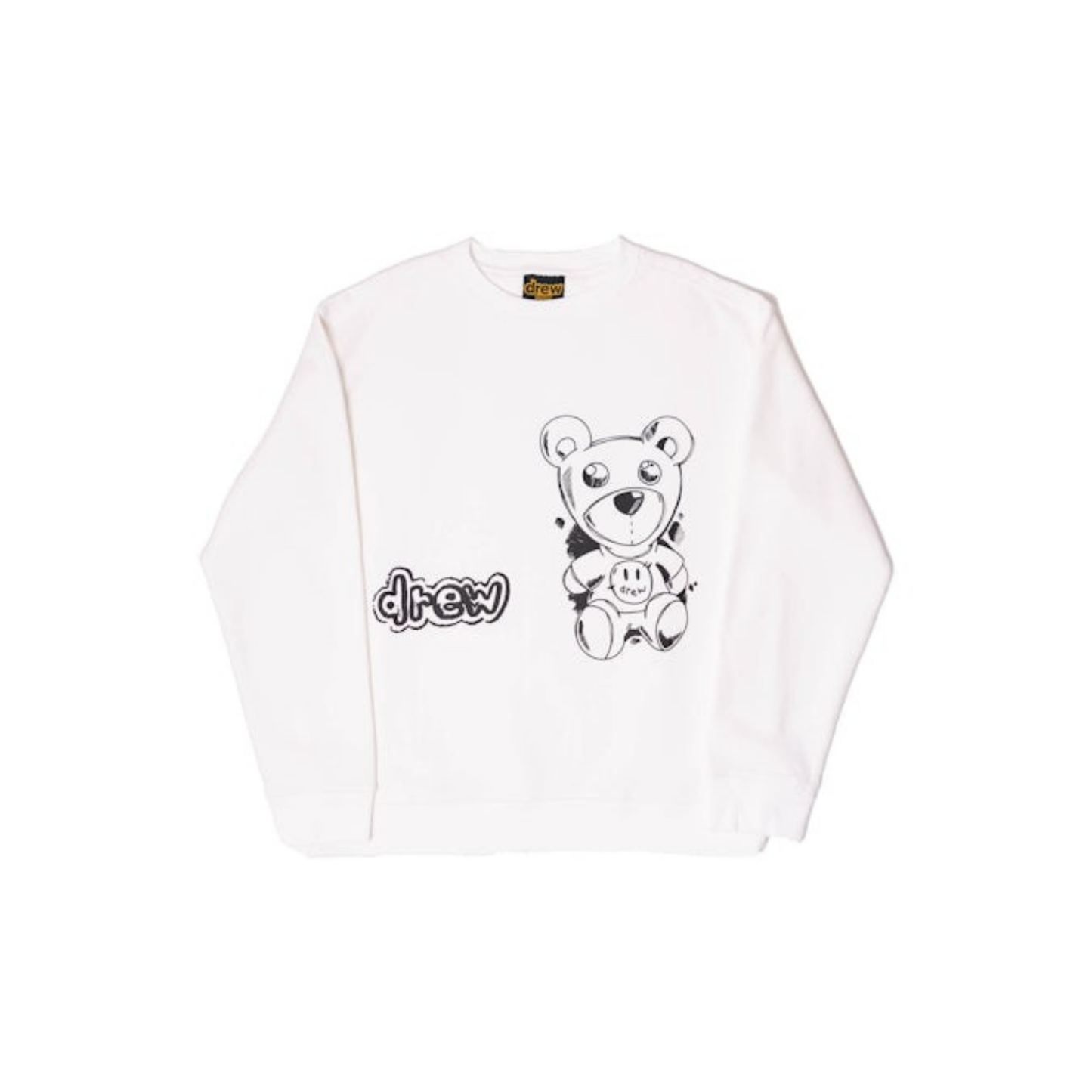 Drew House Theodore Sketch Crewneck Off White Front