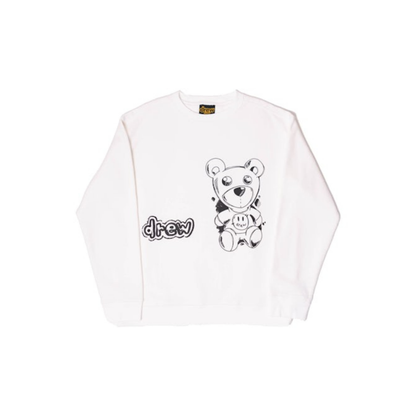 Drew House Theodore Sketch Crewneck Off White Front