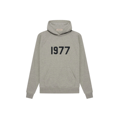 Fear of God Essentials 1977 Hoodie Dark Oatmeal SS22 Front