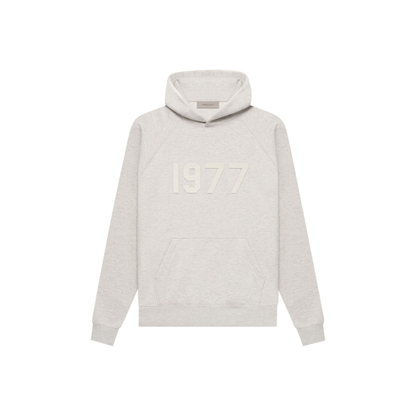 Fear of God Essentials 1977 Hoodie Light Oatmeal SS22 Front