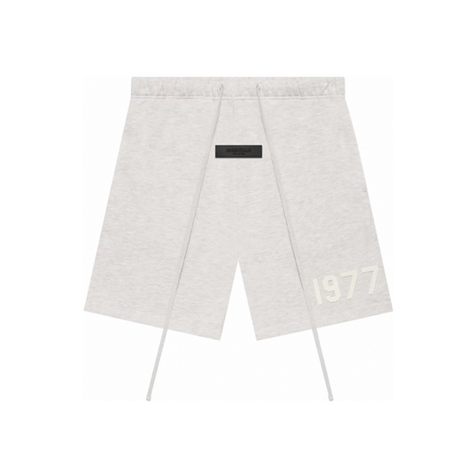 Fear of God Essentials 1977 Shorts Light Oatmeal SS22 Front