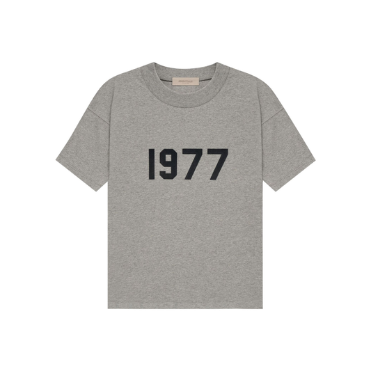 Fear of God Essentials 1977 Tee Dark Oatmeal SS22 Front