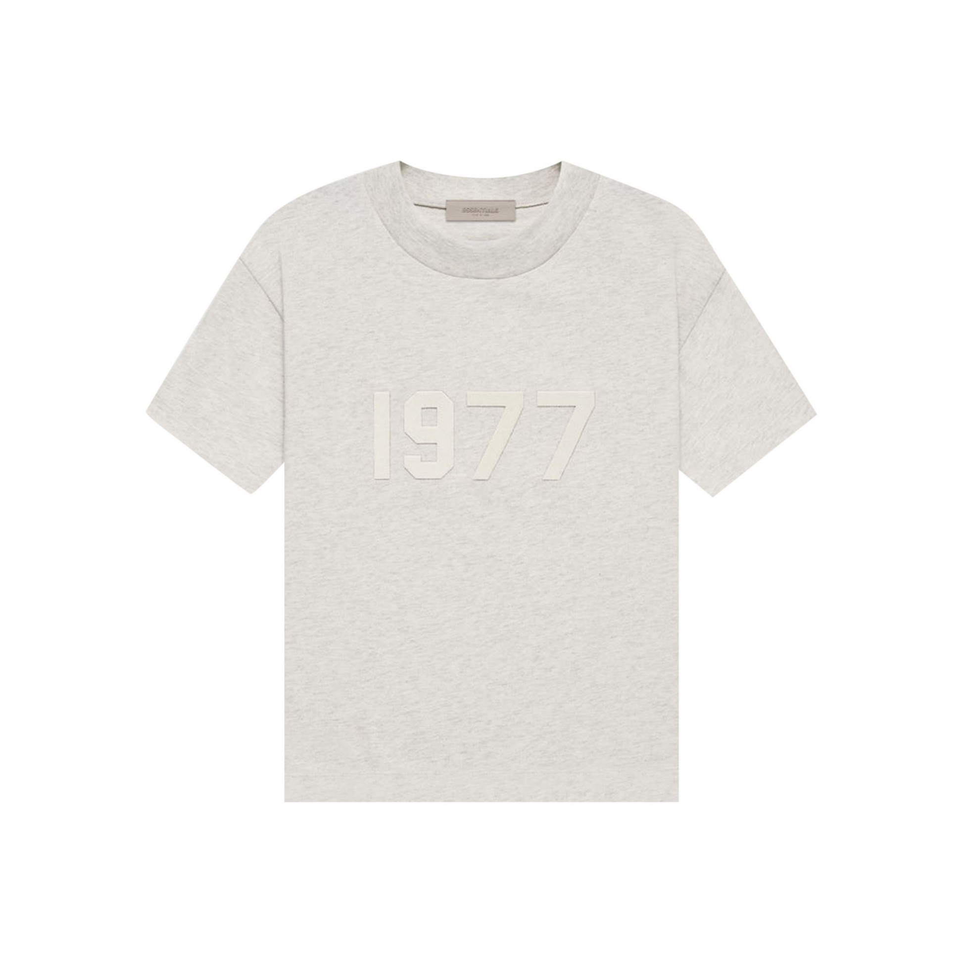 Fear of God Essentials 1977 Tee Light Oatmeal SS22 Front