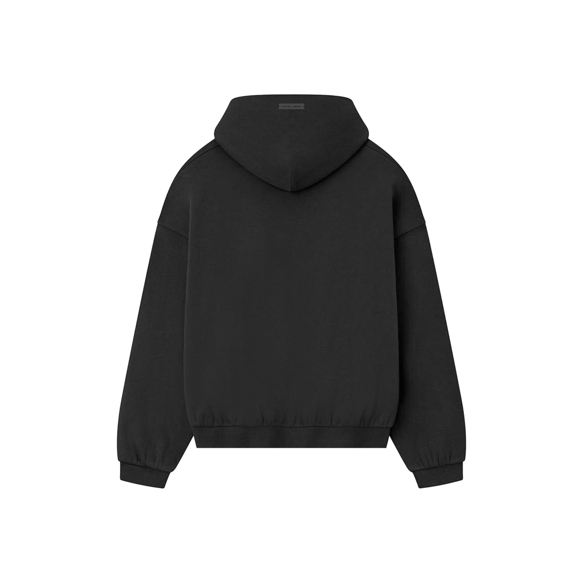 Fear of God Essentials 90s Fit Fleece Hoodie Jet Black FW25 Back