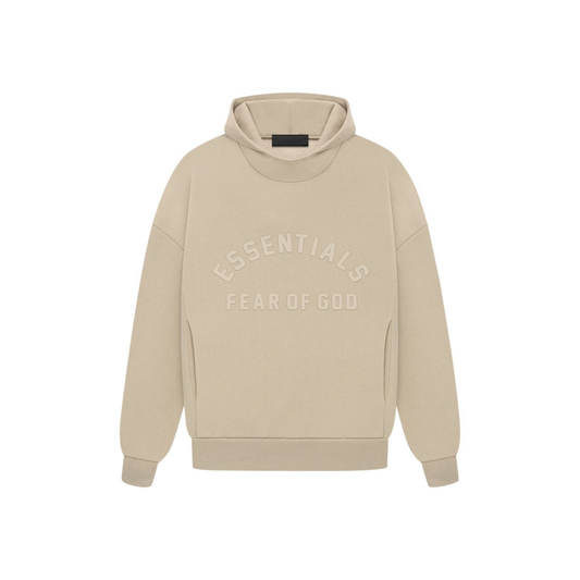 Fear of God Essentials Arch Logo Hoodie Dusty Beige SS23 Front