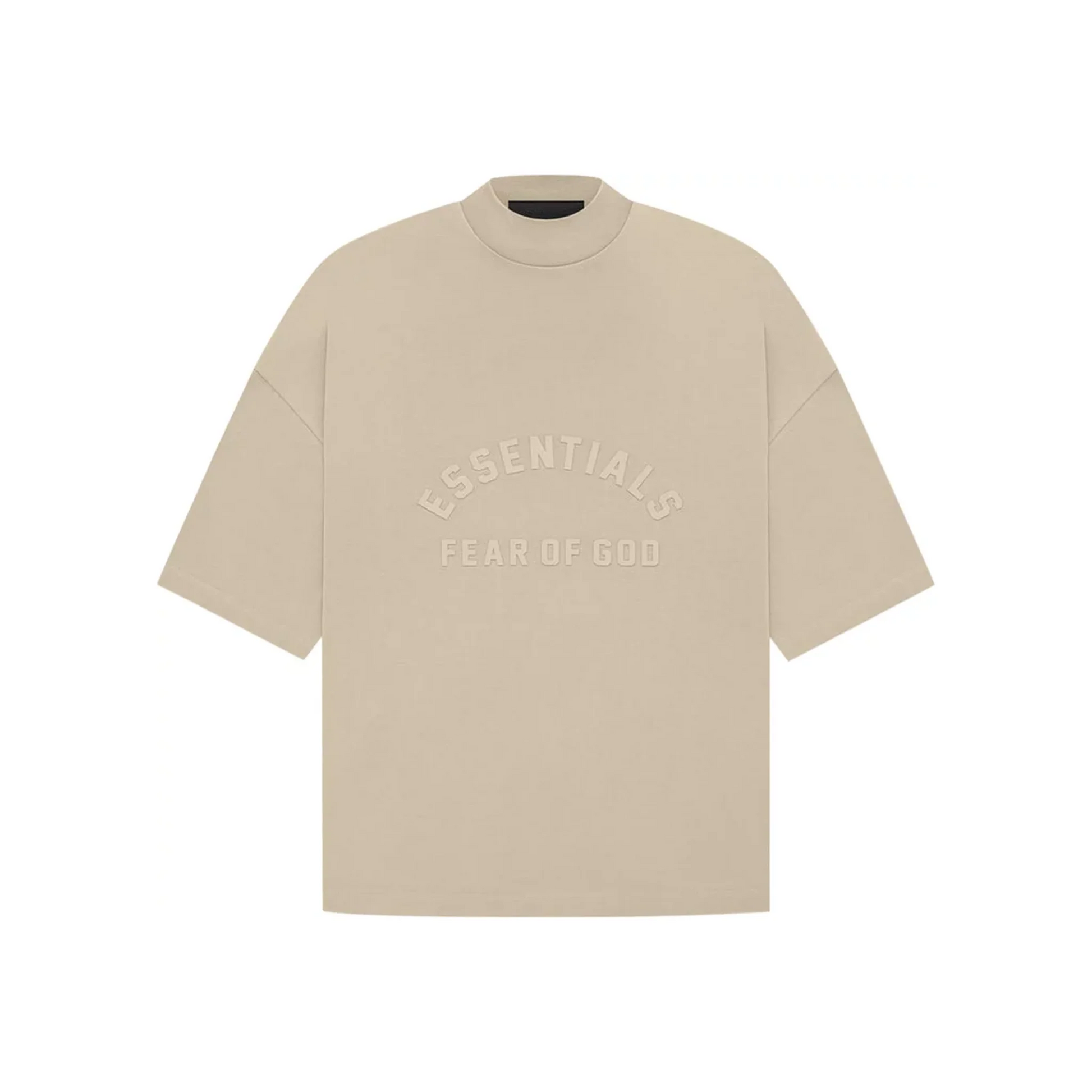 Fear of God Essentials Arch Logo Tee Dusty Beige SS23 Front