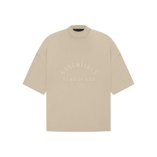 Fear of God Essentials Arch Logo Tee Dusty Beige SS23 Front