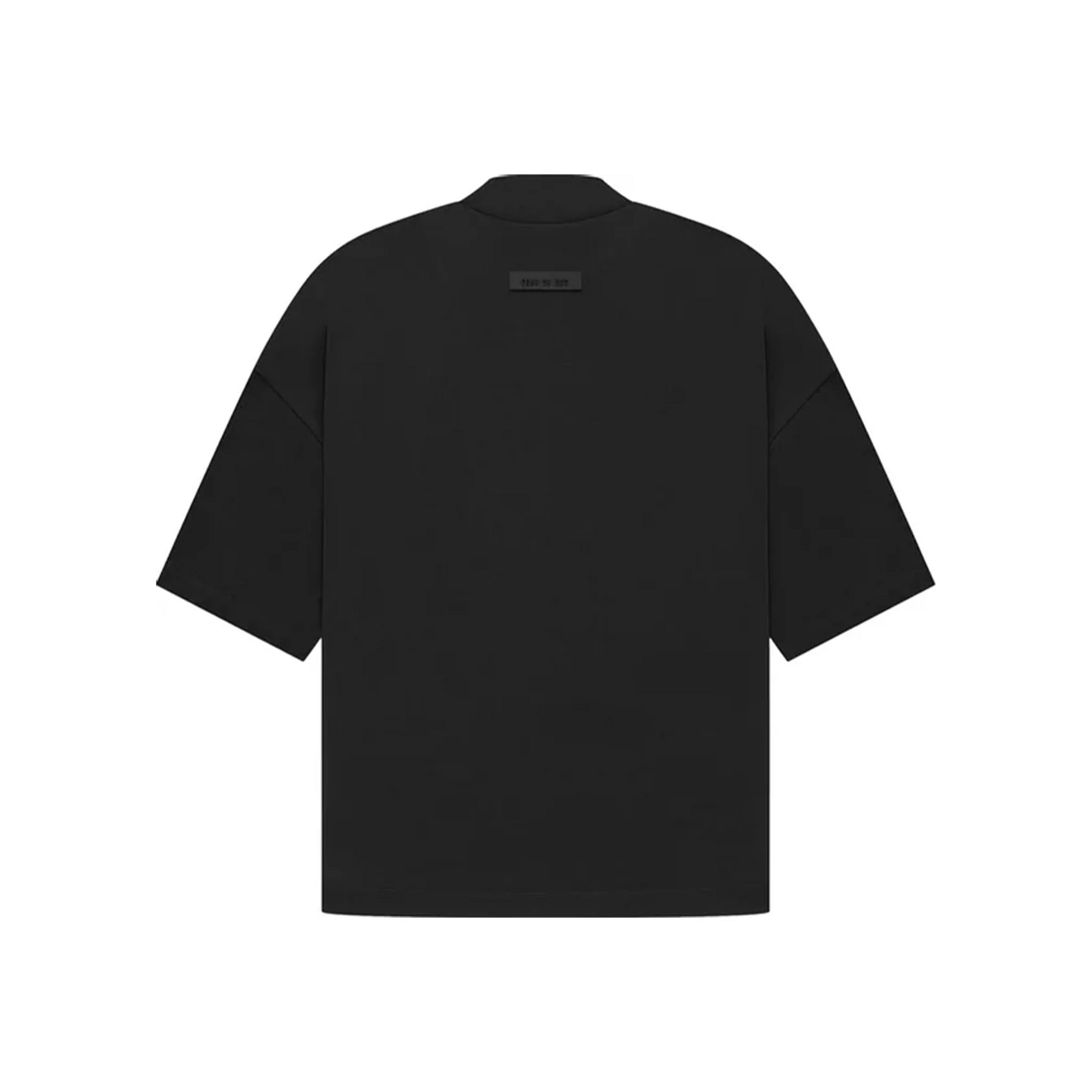 Fear of God Essentials Arch Logo Tee Jet Black SS23 Back