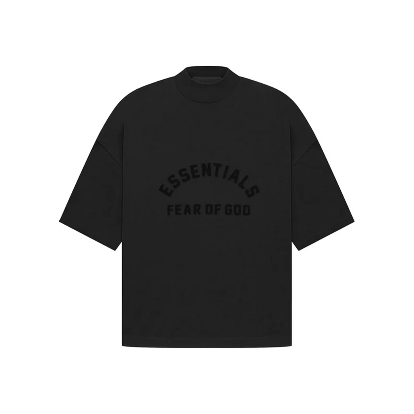 Fear of God Essentials Arch Logo Tee Jet Black SS23 Front