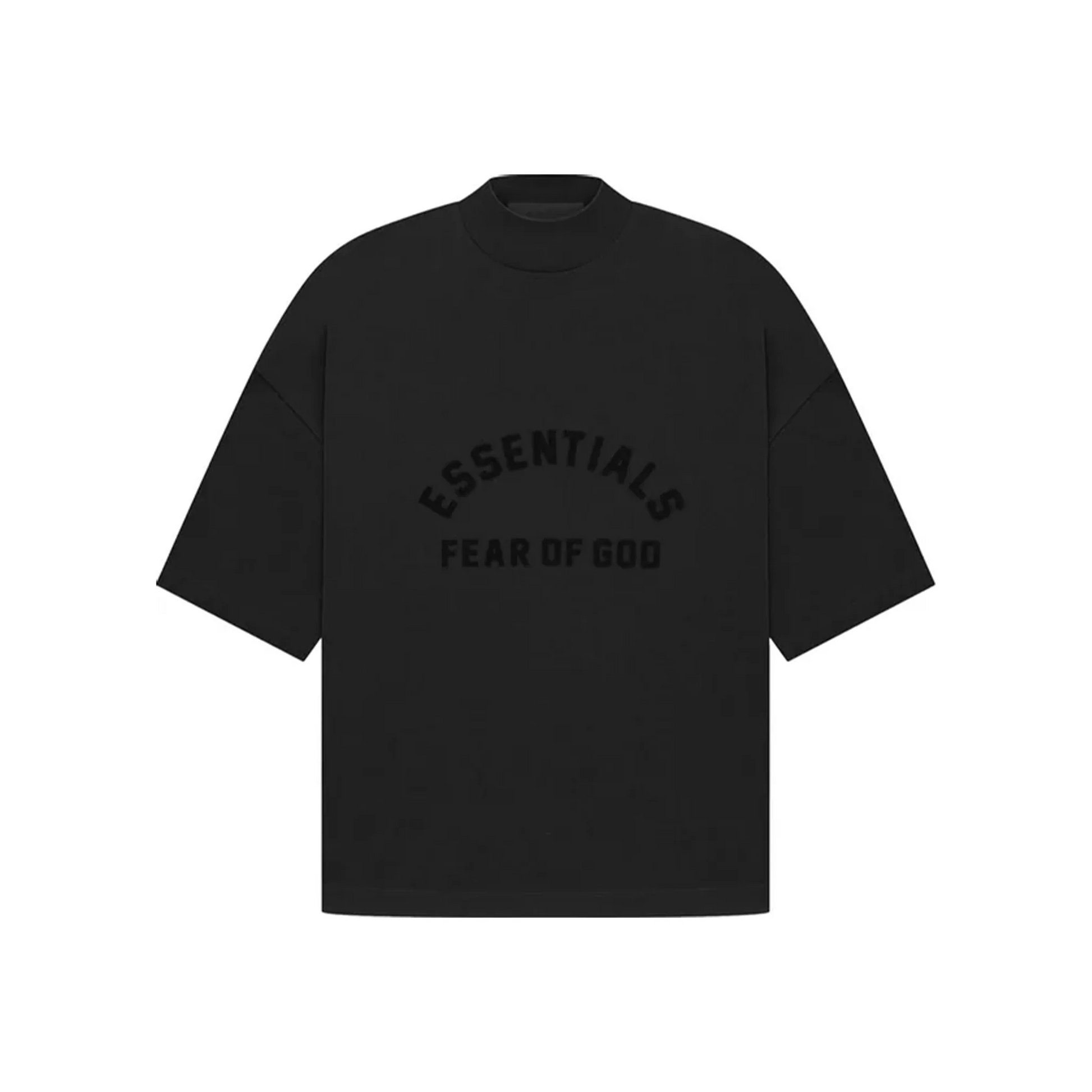 Fear of God Essentials Arch Logo Tee Jet Black SS23 Front