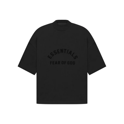 Fear of God Essentials Arch Logo Tee Jet Black SS23 Front