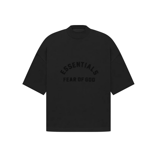 Fear of God Essentials Arch Logo Tee Jet Black SS23 Front