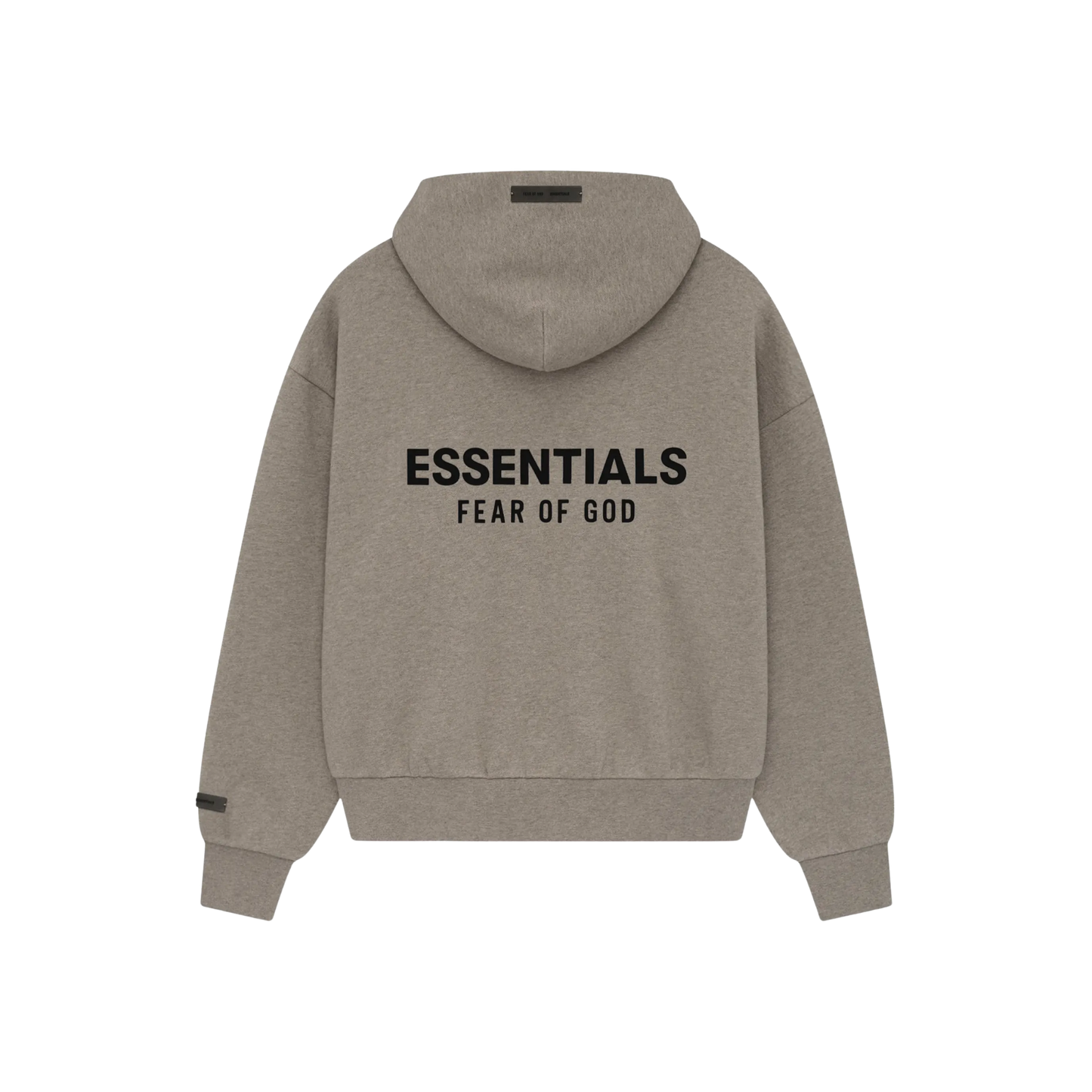 Fear of God Essentials Classic Fit Fleece Hoodie Homestead Heather SS25 Back