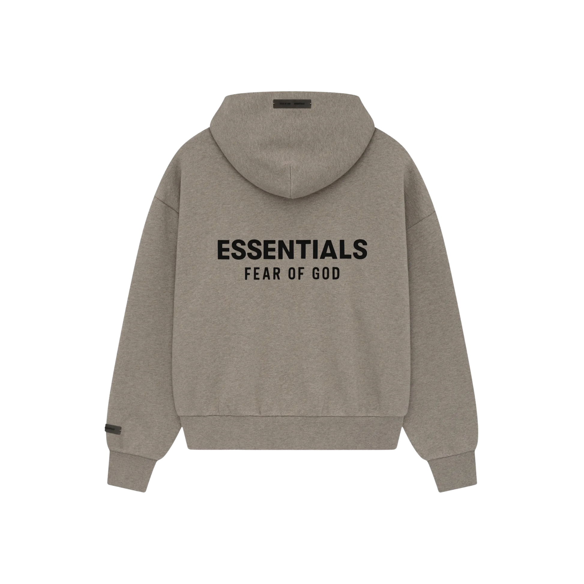 Fear of God Essentials Classic Fit Fleece Hoodie Homestead Heather SS25 Back