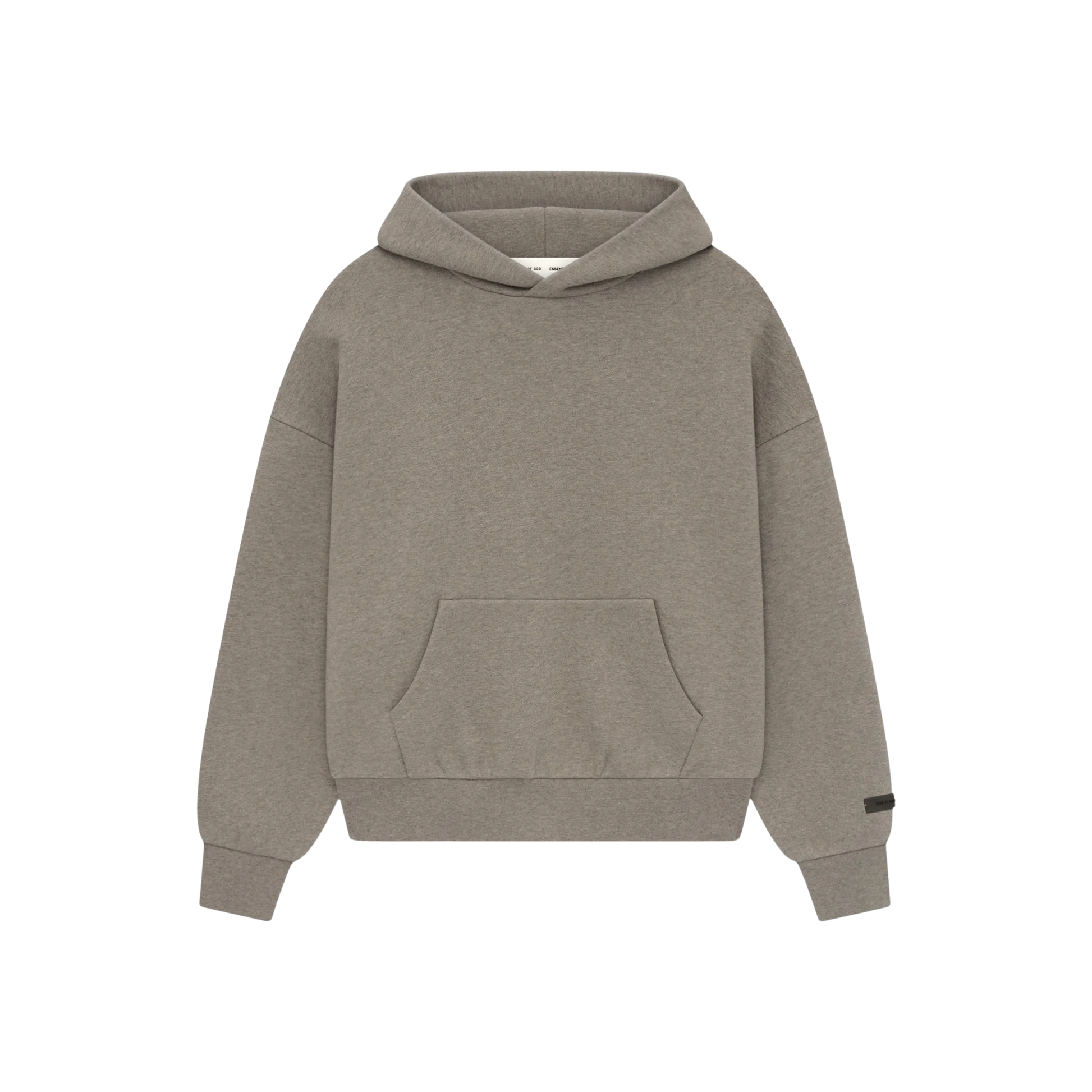 Fear of God Essentials Classic Fit Fleece Hoodie Homestead Heather SS25 Front