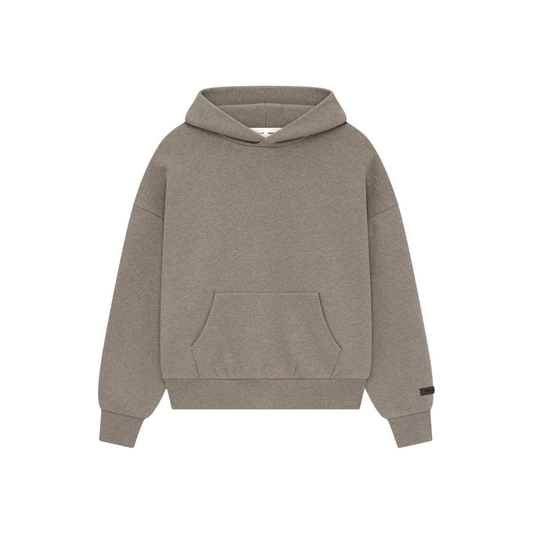 Fear of God Essentials Classic Fit Fleece Hoodie Homestead Heather SS25 Front