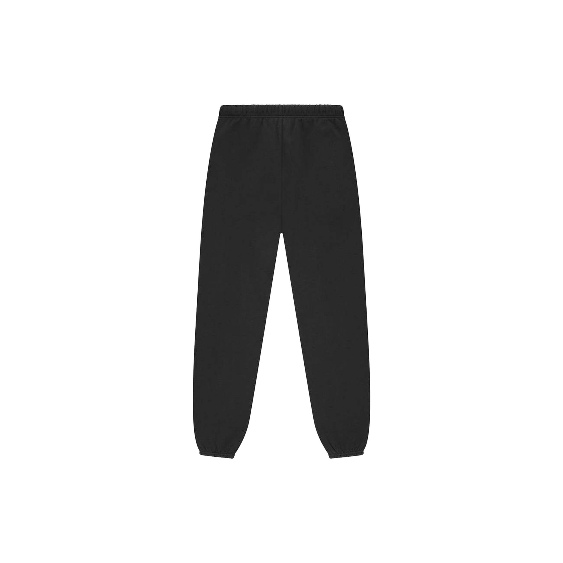 Fear of God Essentials Classic Fit Fleece Sweatpants Jet Black SS25 Back