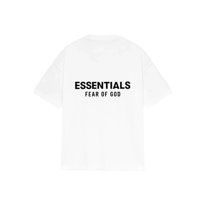 Fear of God Essentials Classic Fit Tee Bright White SS25 Back