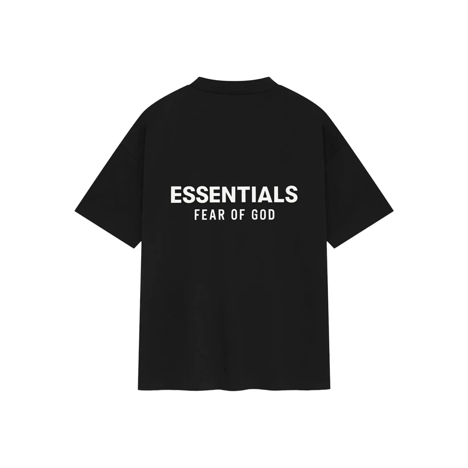 Fear of God Essentials Classic Fit Tee Jet Black SS25 Back