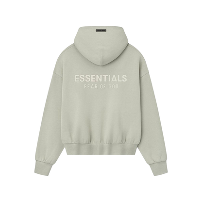 Fear of God Essentials Classic Fleece Hoodie Abbey Stone FW25 Back