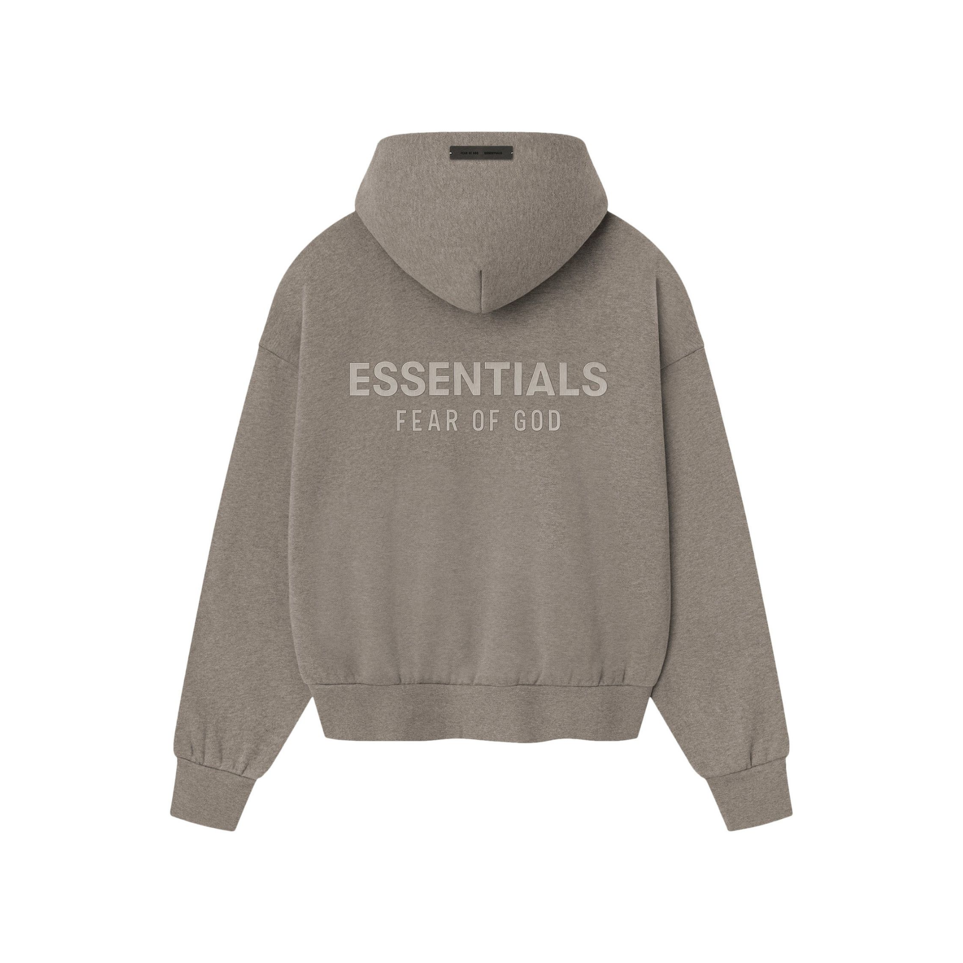 Fear of God Essentials Classic Fleece Hoodie Homestead Heather SS25 Back