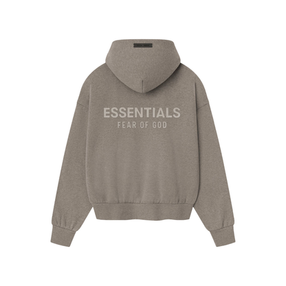 Fear of God Essentials Classic Fleece Hoodie Homestead Heather SS25 Back