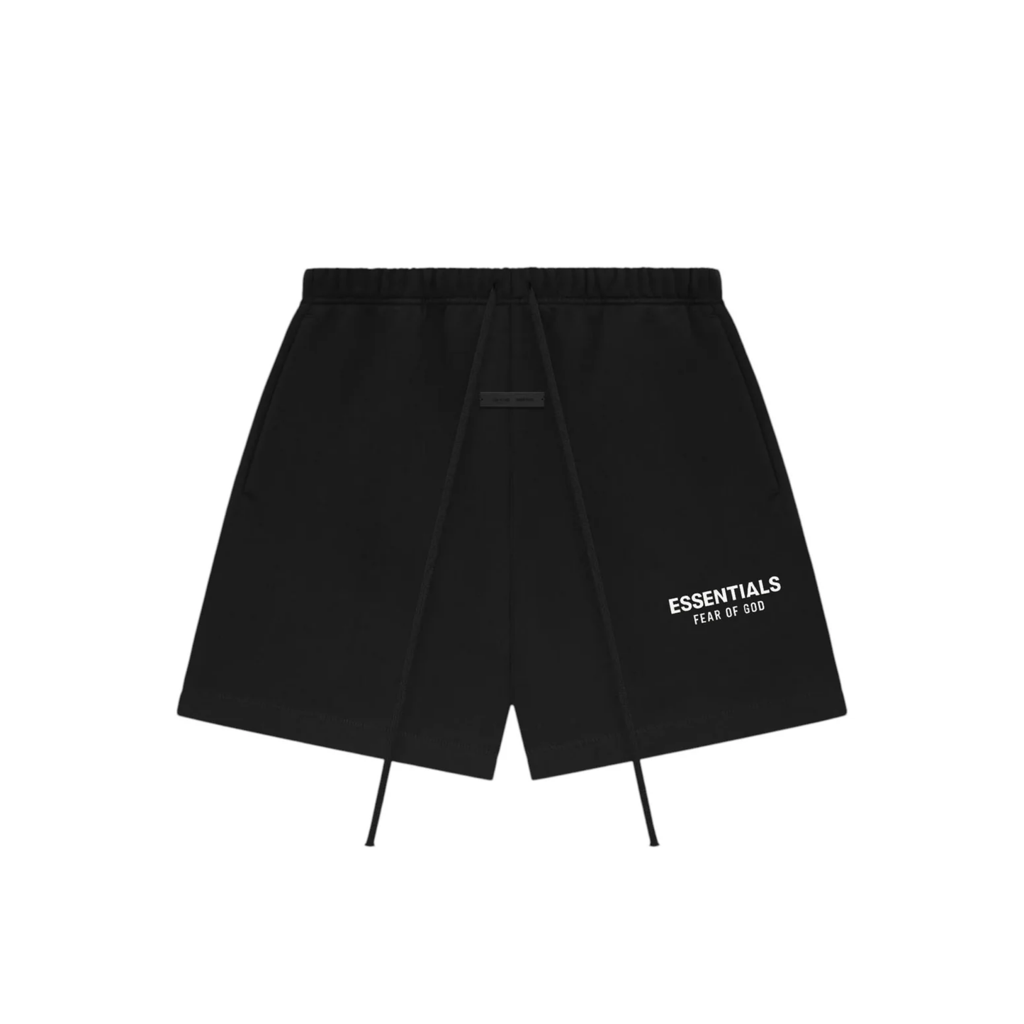 Fear of God Essentials Classic Sweatshorts Jet Black SS25 Front