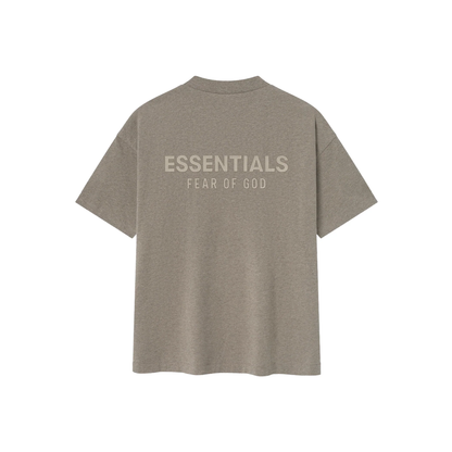Fear of God Essentials Classic Tee Homestead Heather SS25 Back