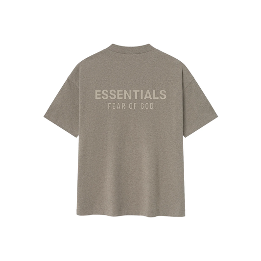 Fear of God Essentials Classic Tee Homestead Heather SS25 Back