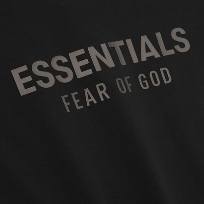 Fear of God Essentials Classic Tee Jet Black FW25 Back Logo