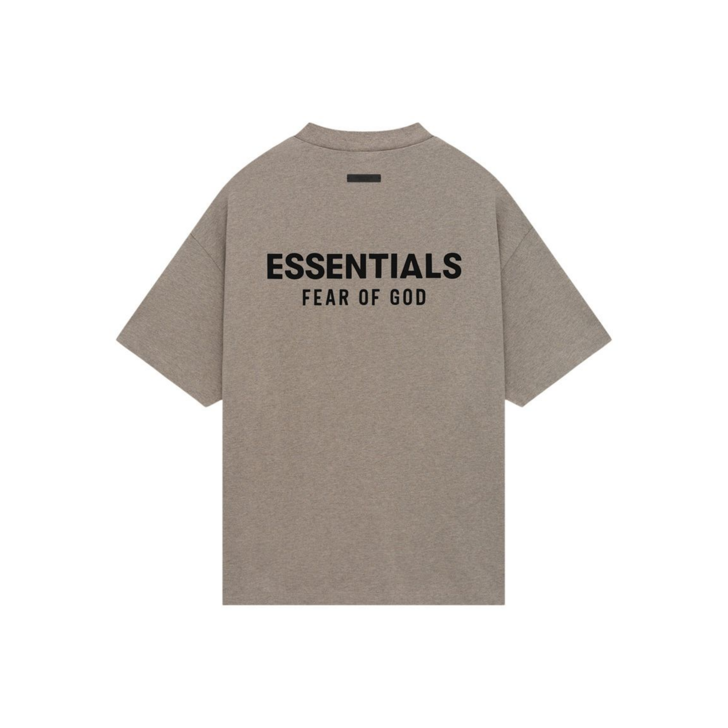 Fear of God Essentials Core Logo Jersey Crewneck Tee Heather Grey FW24 Back