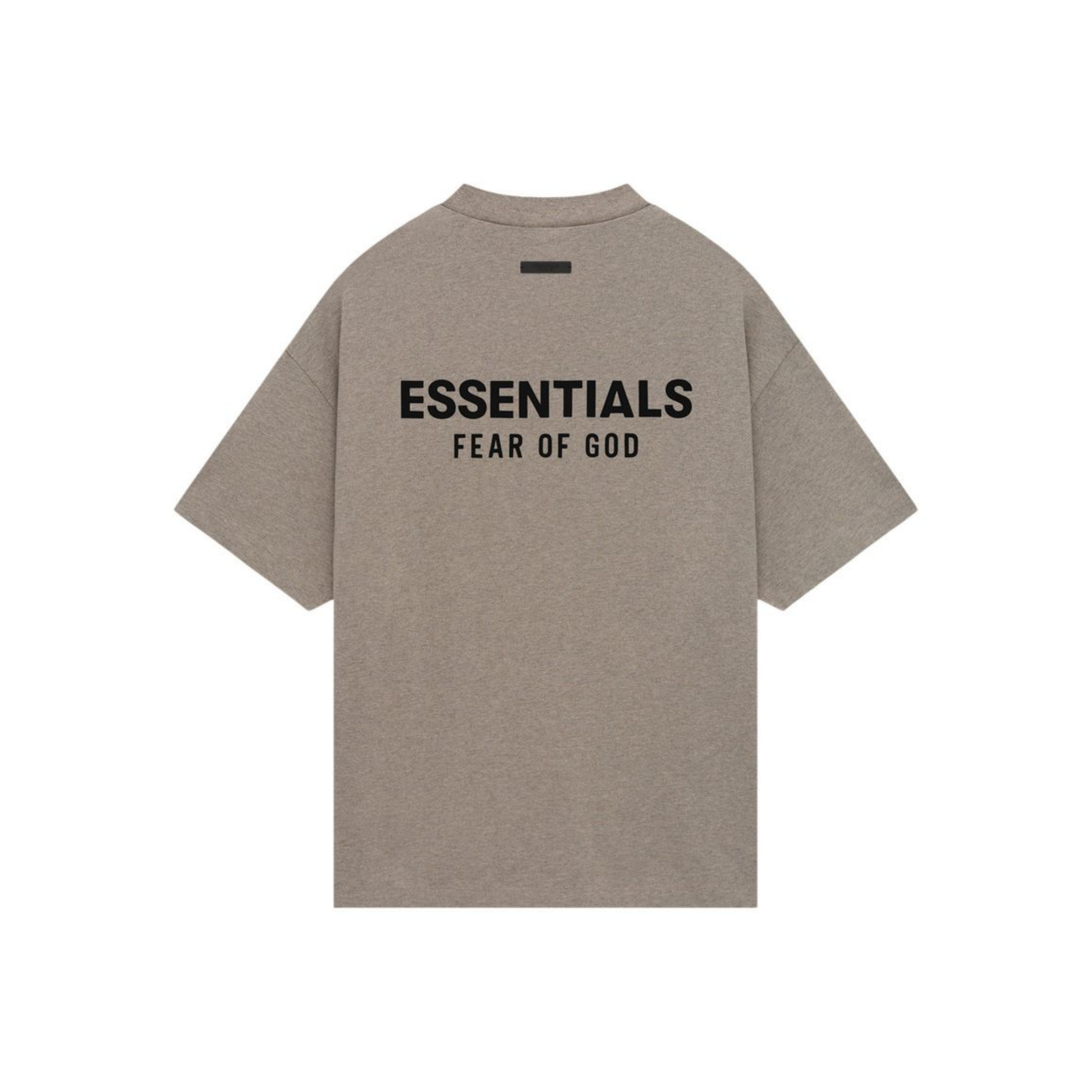 Fear of God Essentials Core Logo Jersey Crewneck Tee Heather Grey FW24 Back
