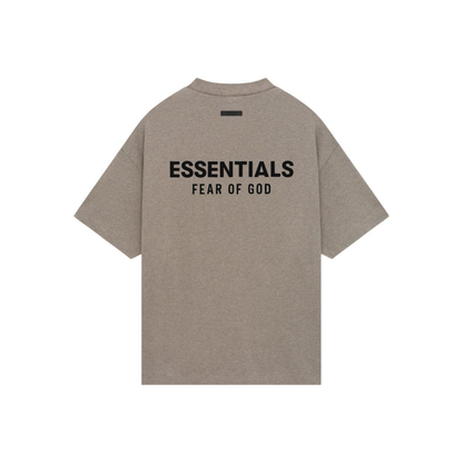 Fear of God Essentials Core Logo Jersey Crewneck Tee Heather Grey FW24 Back