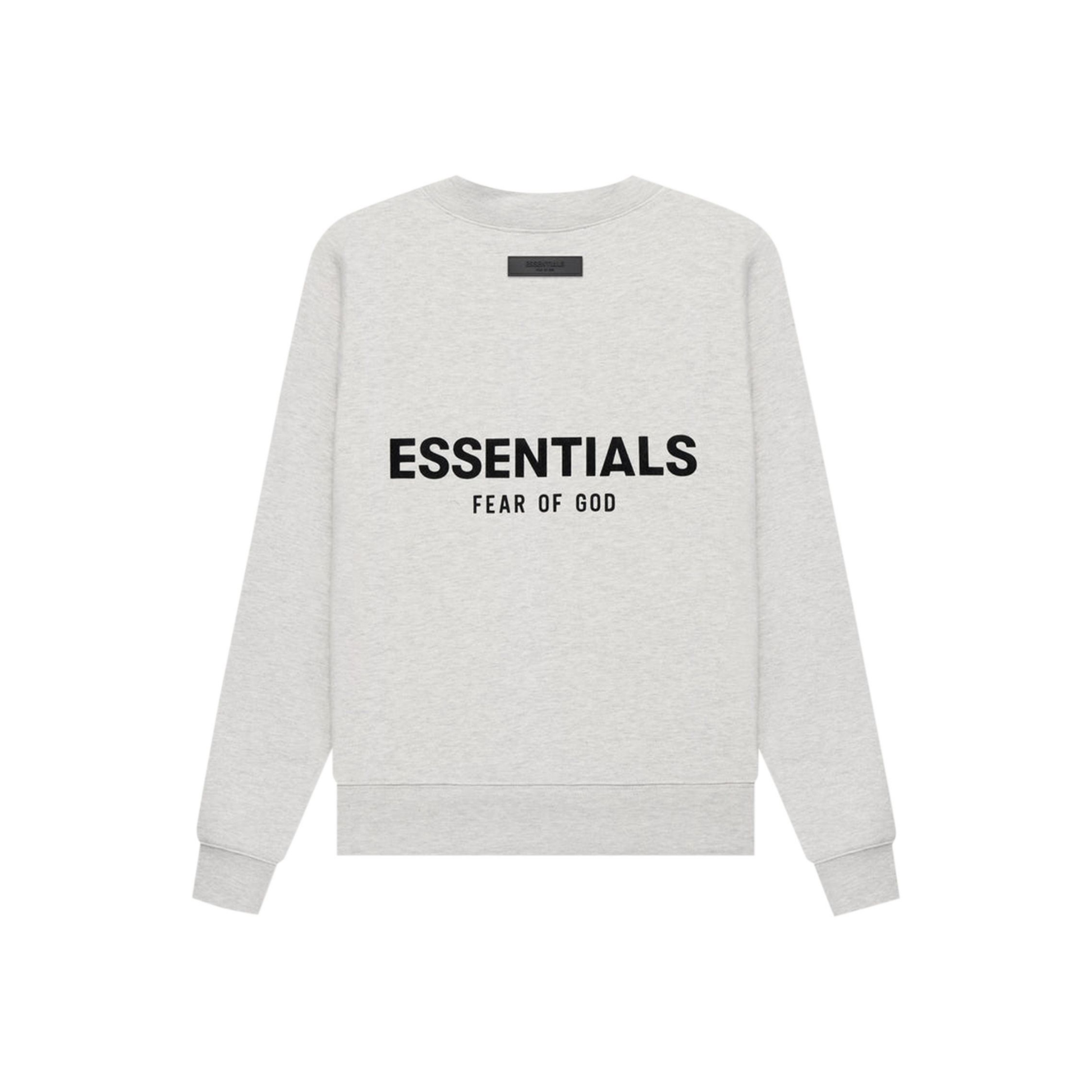 Fear of God Essentials Crewneck Light Oatmeal SS22 Back