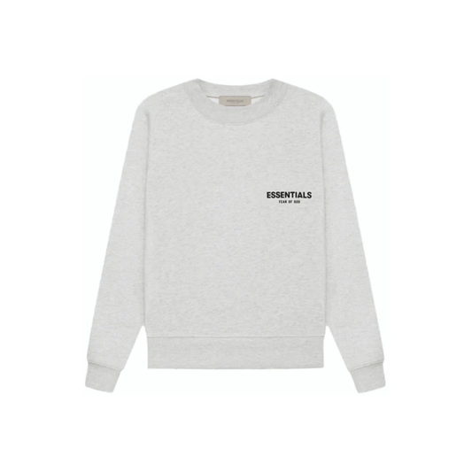 Fear of God Essentials Crewneck Light Oatmeal SS22 Front