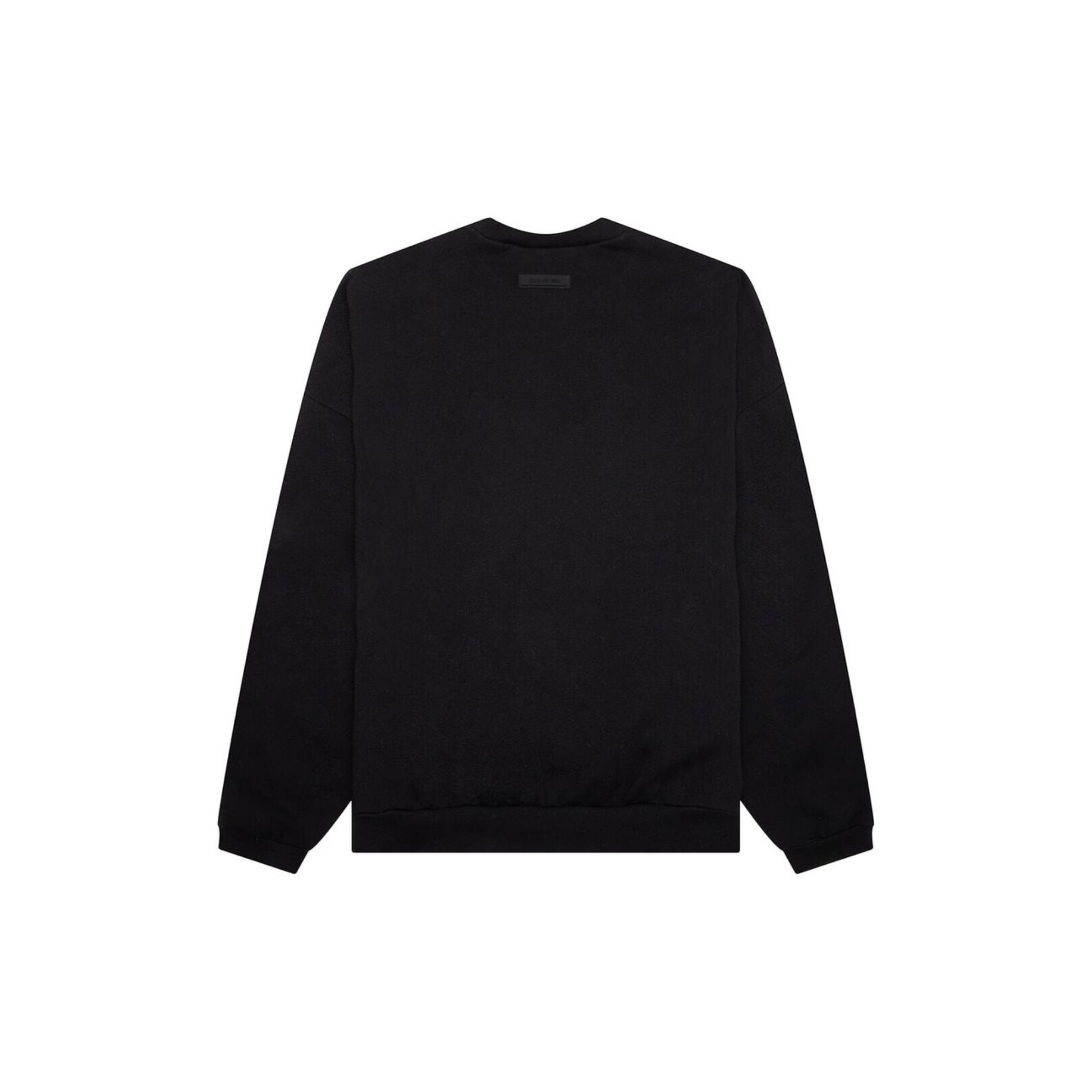 Fear of God Essentials Crewneck Sweatshirt Jet Black FW23 Back