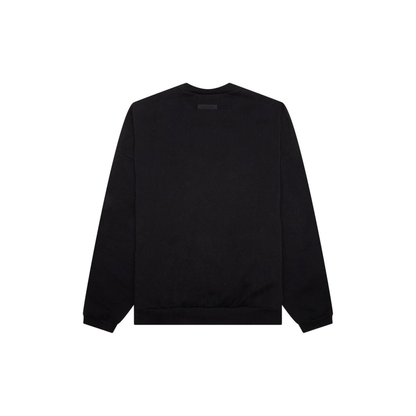 Fear of God Essentials Crewneck Sweatshirt Jet Black FW23 Back