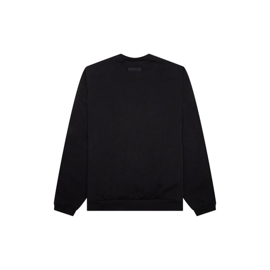 Fear of God Essentials Crewneck Sweatshirt Jet Black FW23 Back