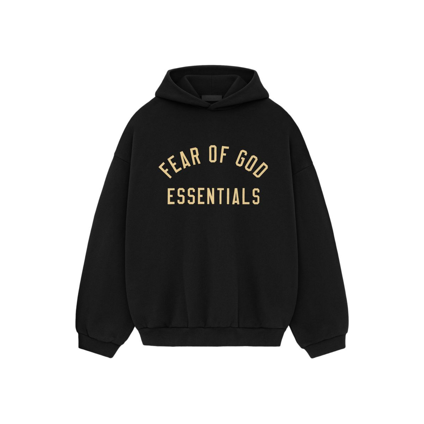 Fear of God Essentials Fleece Hoodie II Black FW24 Front