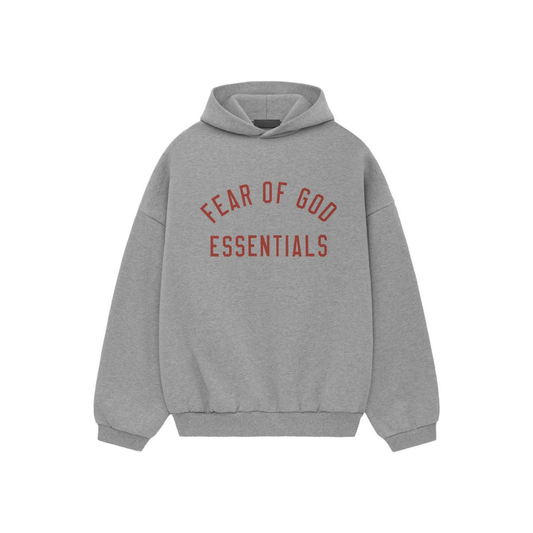 Fear of God Essentials Fleece Hoodie II Dark Heather FW24 Front