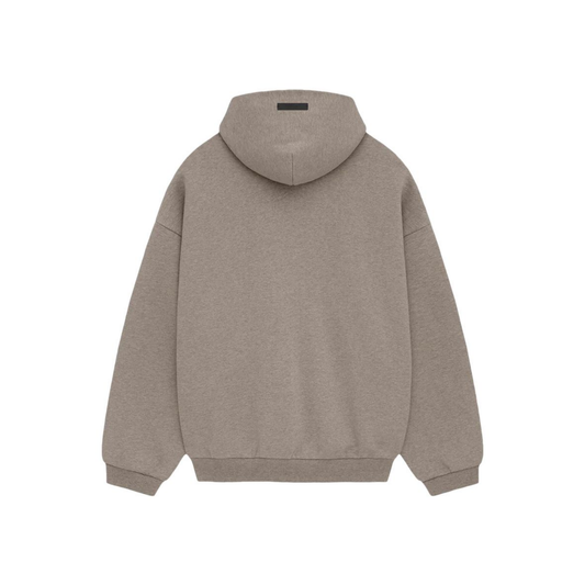 Fear of God Essentials Fleece Hoodie II Heather Grey FW24 Back