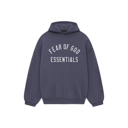 Fear of God Essentials Fleece Hoodie II Marine FW24 Front