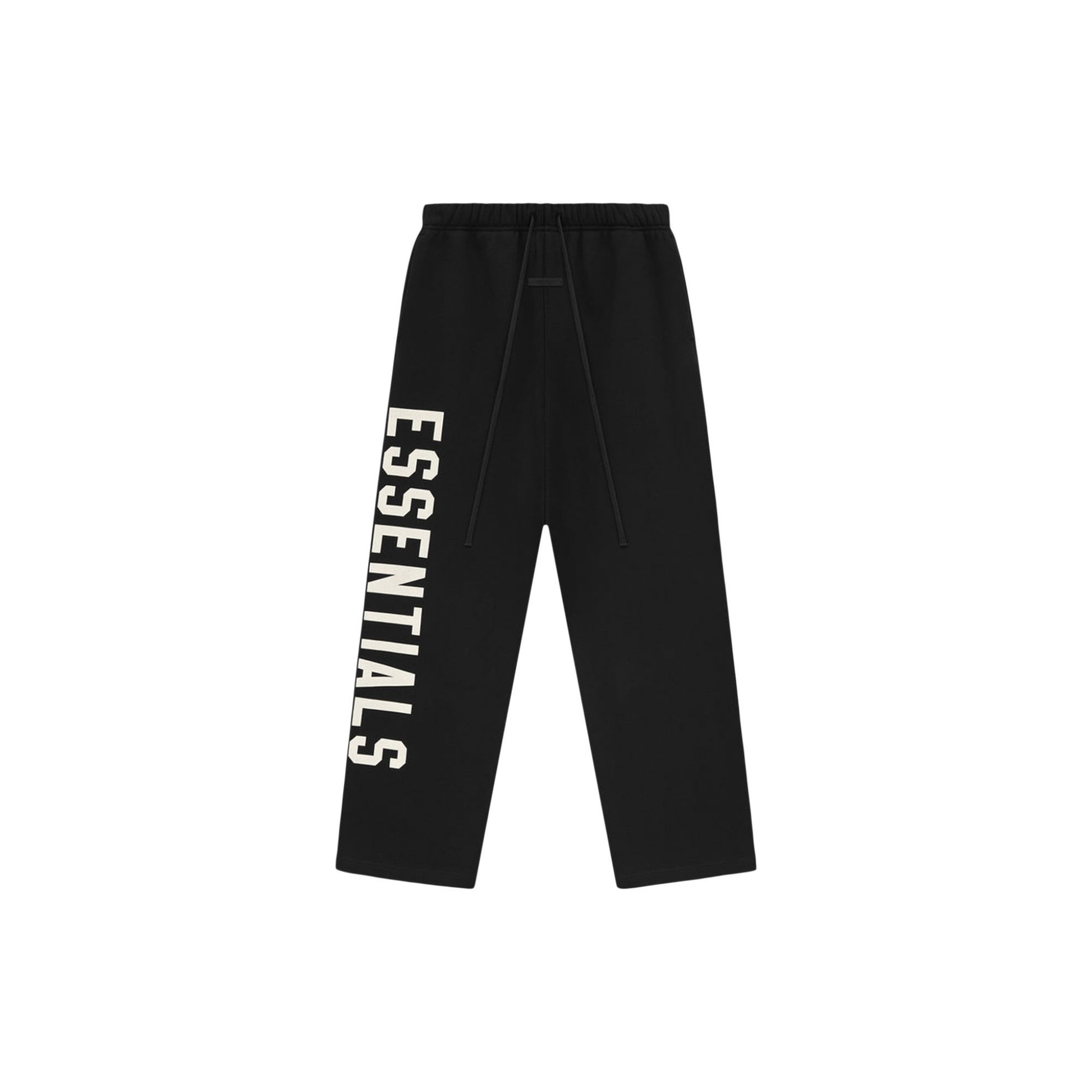 Fear of God Essentials Fleece Relaxed Sweatpants Black FW24 Front
