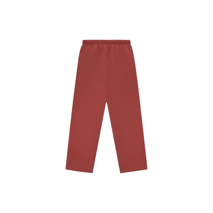 Fear of God Essentials Fleece Relaxed Sweatpants Crimson FW24 Back