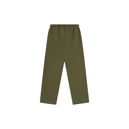 Fear of God Essentials Fleece Relaxed Sweatpants Military FW24 Back