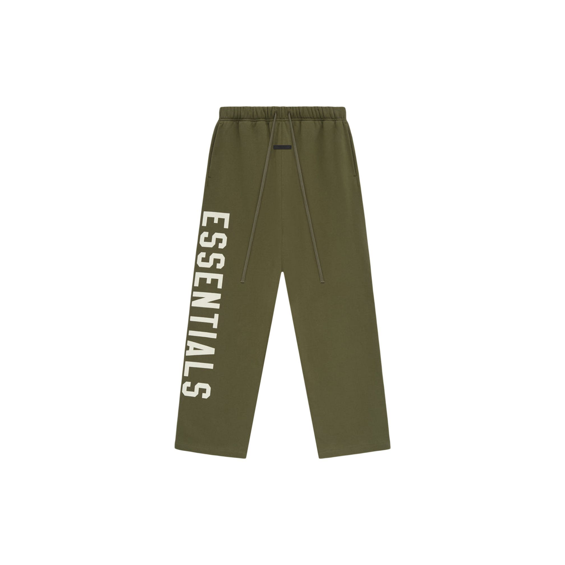 Fear of God Essentials Fleece Relaxed Sweatpants Military FW24 Front