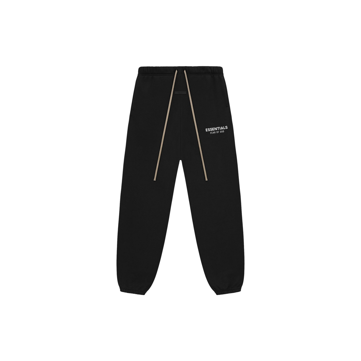 Fear of God Essentials Fleece Sweatpants Black FW24 Front