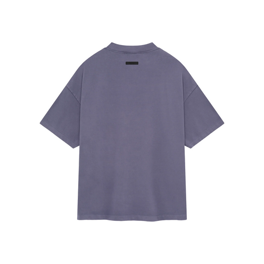 Fear of God Essentials Heavy Crewneck Tee Lavender FW24 Back