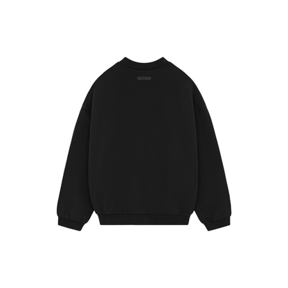 Fear of God Essentials Heavy Fleece Crewneck Black FW24 Back